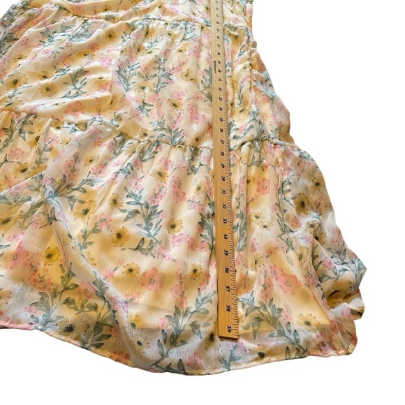 Charlie Paige Shimmer Boho Tank Dress-Wild Flowers-Size Large - Picture 15 of 16